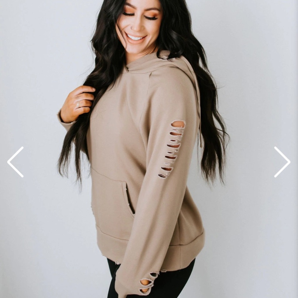 Chelsea DeBoer by Lily & Lottie Distressed Hoodie